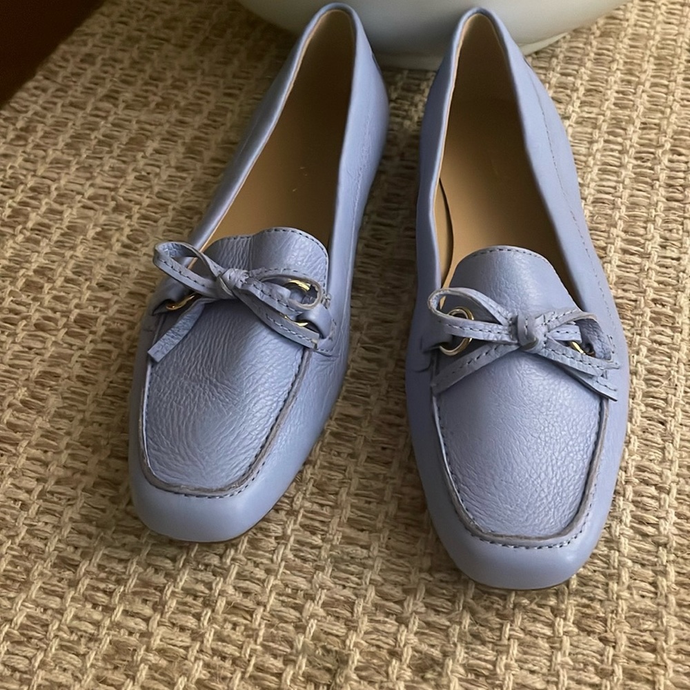 Talbots Becca Tie Soft Pebble Driving Moc Size 10
